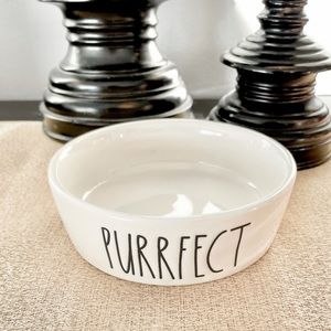 🆕Rae Dunn PURRFECT Ceramic Pet Bowl